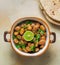 Ful Medames - Dish of Egyptian fava beans with lemon