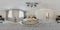 Full 360 hdri panorama view in bedroom room in luxury elite vip expensive hotel or apartment  in equirectangular seamless