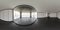 full 360 panorama shot of modern open building interior with forest view 3d render illustration hdri hdr vr style