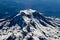 Full Aerial View of Mount Rainier From Airplane