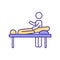 Full-body massage RGB color icon