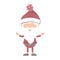 Full color santa claus Image blurred