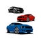 Full colour sporty car illustration