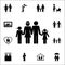 Full-fledged family holding hands icon. Detailed set of Family icons. Premium quality graphic design sign. One of the collection i
