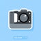 Full frame camera icon,Flat design element