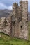 Full frame closeup of Castle Ardvreck ruins, Scotland.