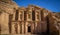 Full frontal shot of the Monastery - Petra, Jordan