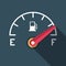 Full Fuel Icon. Flat Design Gasoline Dashboard Symbol