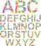 Full funny rainbow alphabet.