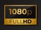 Full hd 1080p golden symbol .