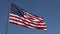 Full HD Left Facing American Flag Slow Motion Waving In Wind