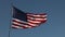 Full HD Right Facing American Flag Slow Motion Waving In Wind