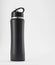 Full length black aluminium waterbottle.