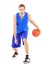 Full length portrait of a basketball player