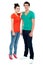 Full length portrait of fashionable young couple