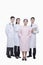 Full Length Portrait of Four Confident Healthcare workers, China