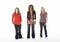 Full Length Portrait Of Three Teenage Girls