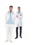 Full length portrait of young male doctors
