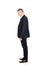 Full length side view businessman standing