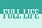 Full life, icon. Logo. Colorful typography banner with single word. Text caption, art lettering, creative green color split font.