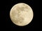 Full Moon against black sky, telescopic view