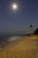 Full Moon on beach