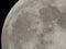 Full moon close up view in dark night full zoom 8