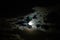 Full moon with clouds, Paschal Full Moon in April, 2023