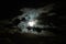 Full moon with clouds, Paschal Full Moon in April, 2023