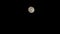 Full moon in the dark black midnight sky