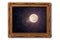 Full moon image in painting frame