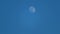 Full moon moving in blue sky, lunar calendar phases, luck superstitions, nature