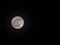 Full moon in the night sky with copyspace