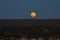 Full Moon, Orange, Risen Supermoon Globe, August 2023