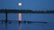 Full Moon over Fraser River