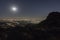 Full Moon Over Los Angeles California