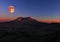 Full Moon over Mt St Helens