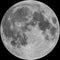 Full Moon, photo combined with illustrated craters, isolated