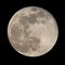 Full moon photographed with a very powerful optical zoom on the