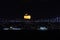 Full Moon rise over Bosphorus Bridge, Istanbul, Turkey