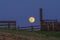 Full Moon Rising Over the Corral Gate 2