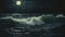 The Full Moon\\\'s Ocean Waves: Extremely Oil Foamy and Flowing Rhy