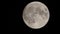 Full moon seen with telescope