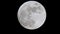 Full moon seen with telescope