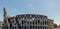 Full panoramic view of the Roman Coliseum in Italy