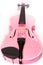 Full Pink Violin Isolated