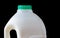 Full plastic milk bottle