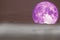 full purple fish moon back on cloud and fog on mountain night sky