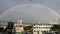 Full Rainbow in Honolulu Hawaii in Rainy season