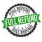 Full refund grunge rubber stamp